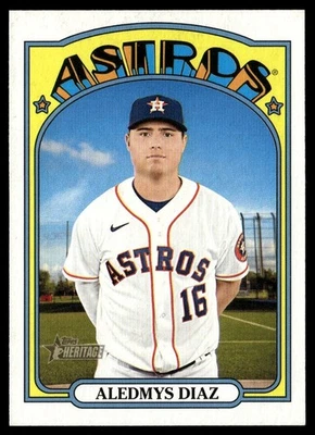 2021 Topps Heritage Aledmys Diaz Houston Astros #553 - Image 1 of 2