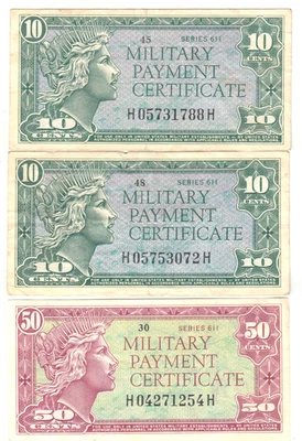USA 10 & 50 CENTS MPC SERIES 611 - Image 1 of 2