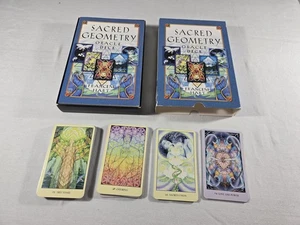 2001 Sacred Geometry Oracle Tarot Baraja Cartas Francene Hart Guía Libro Caja Set - Imagen 1 de 24