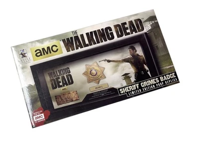 Suave Gigante Walking Dead Sheriff Rick Grimes Insignia Utilería y Réplica Autógrafo NUEVO Foto 1 de 4