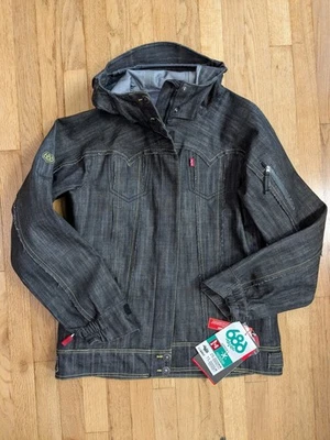 686 Levi's Women's Snowboard Denim Trucker Limited Edition Jacket Size Medium - Image 1 of 4