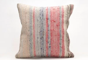 Kilim Pillow Cover, 20x20 in, Decorative Sofa Cushion, Handmade Boho Pillow - Picture 1 of 4