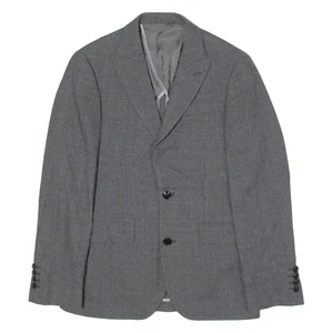 DKNY Slim Fit Mens Blazer Jacket Grey Wool M - Picture 1 of 6