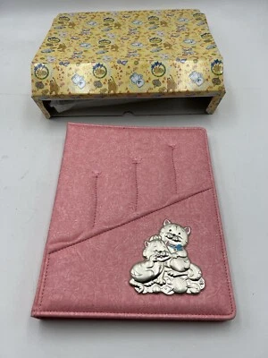 Album Fotografico 20x25 In Pelle E Argento Ag 3g De Santis Argento Rosa Bambina - Immagine 1 di 4