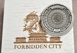 2020 - Solomon Isl $10 - Forbidden City Caisson Ceiling - 100 grams silver coin - Picture 1 of 6