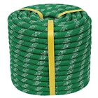 Double Braided Polyester Rope 1/2 In X 100 Ft Strong Pulling Rope 48 Strands F