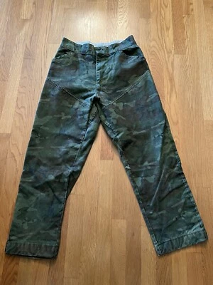 复古 70 年代 Sears "Ted Williams" 双膝迷彩裤男式 30x28 — 第 1/4 张图片