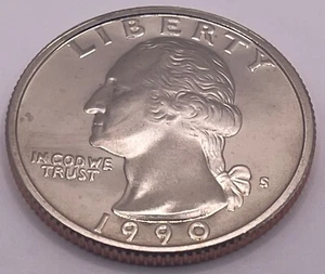 1990 S Washington Quarter 25C - Clad - Proof (SKU 200) - Picture 1 of 4