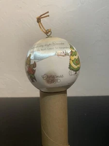 Hallmark Unbreakable Satin Christmas Ornament Joan Walsh Anglund Vintage 1980 B - Picture 1 of 4