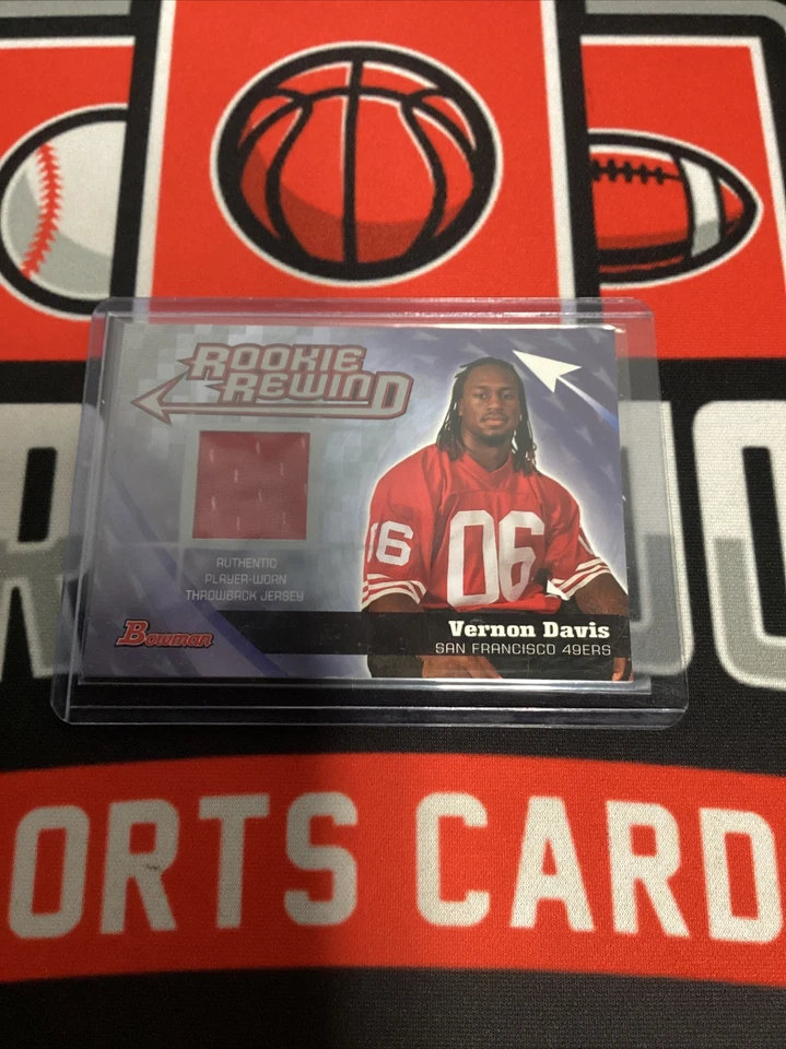 2006 Bowman Rookie Rewind Jerseys #BRRVD Vernon Davis Jersey 🔮 - Image 1 of 2