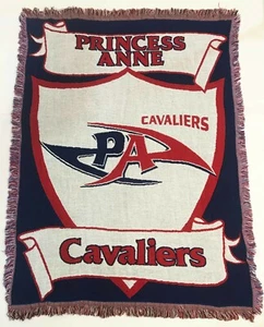 Princess Anne Cavaliers High School 42"x 54" Woven Tapestry Throw Blanket Fringe - Picture 1 of 6