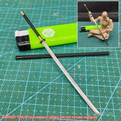 Handmade 1/12 Metal Sword w Sheath Weapon For 6" Action Figure Toy figma vtoys - Image 1 of 4