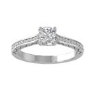 3/4Ct Diamond Engagment Ring Sz 7 for Women Sterling Silver Clarity-I2I3