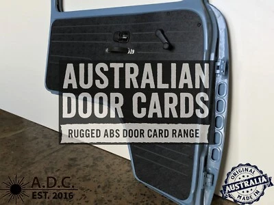 Черные водонепроницаемые дверные карты ABS подходят для Kombi Volkswagen тип 2 VW x2 - Изображение 1 из 4