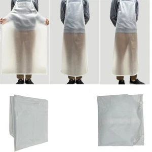 Transparent PVC Kitchen Rope Sling Apron Oil Resistant Waterproof Aquatic - Picture 1 of 9