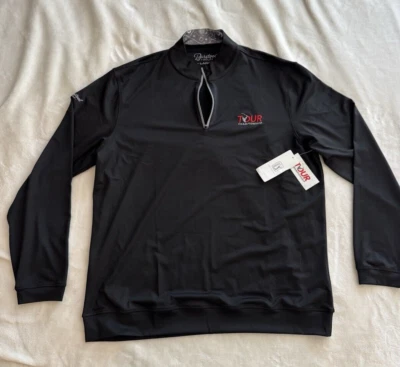 Chaqueta Pullover Barstool Golf Sports Tour Championship Negra Grande Foto 1 de 4