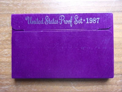 1987 S PROOF Set in Original Box US Mint with COA (5 Coin Set) - Image 1 of 3