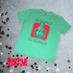 Unisex Elf I Go Cray Cray For Christmas Graphic Tee Green XL - Picture 1 of 6