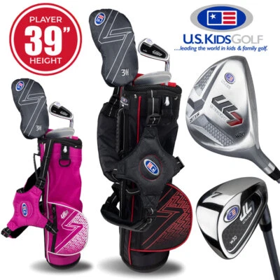 US Kids UL7 3-Club Junior Golf Club Package Set 39'' Age 4 - NEW! 2024 - Image 1 of 4