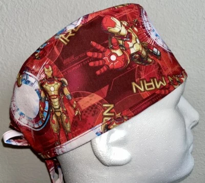 Marvel Iron Man Scrub Hat Chemo Cap - Image 1 of 3
