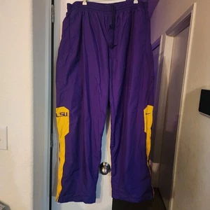 VINTAGE Nike LSU Tigers 4XL offizielle Teamausgabe Bekleidung Jogginghose Fallschirm - Bild 1 von 11