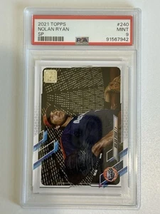 2021 TOPPS NOLAN RYAN #240 SP PHOTO IMAGE VARIATION PSA 9 MINT ASTROS RANGERS  - Picture 1 of 2