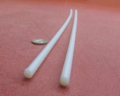 Varilla Redonda Nylon 66, Tinte Natural 3/16" Diámetro 0,187" x 36" Longitud - 2 Unidades, 6 Pies Foto 1 de 4