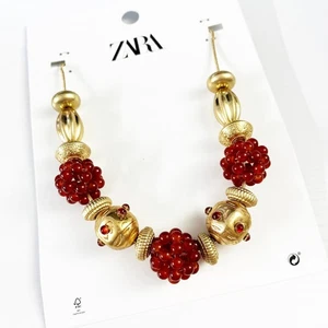 NEW Zara Combination Bead and Stone Necklace - Picture 1 of 5