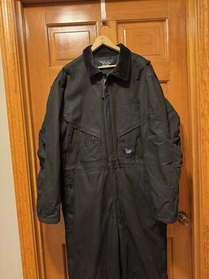 Blizzard Pruf Walls Insulated Coveralls Mens Large Workwear Jumpsuit Black - Image 1 of 4