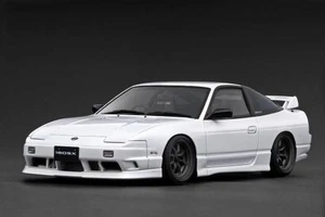 1993 Nissan 180SX TYPE X (RPS13) 1/18 scale White by Ignition Model JDM IG3760 - Picture 1 of 5