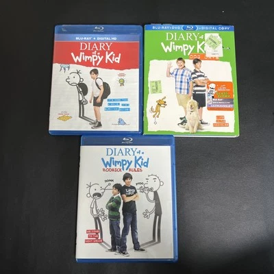 Diary of a Wimpy Kid 3 Blu-Ray Movie Collection (1, 2 Rodrick Rules, 3 Dog Days) - Image 1 of 4