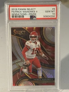 2019 Panini Select Sensations Prizm #6 Patrick Mahomes II PSA 10 Chiefs - Picture 1 of 2