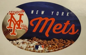 MLB New York Mets 5.5" X 5.75" Oval Decal - Picture 1 of 2