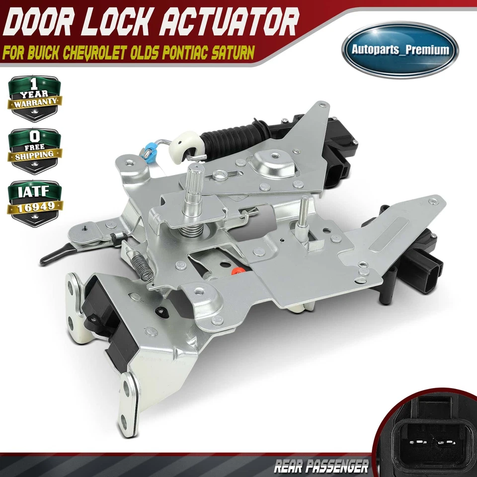 Actuador de cerradura de puerta derecha pasajero trasero para Buick Terraza Chevy Olds Pontiac Saturn Foto 1 de 4