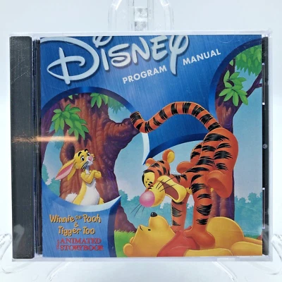 Disney Winnie the Pooh & Tigger Too Program Manual Animated Storybook PC CD Rom - Image 1 of 4
