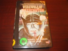 Werewolf Of Washington VHS 1973 Horror Comedy Lycanthropy Shape Shifting 