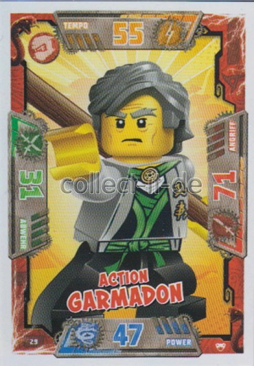 LEGO Ninjago SERIE 2 Sammelkarten - 29 - Action Garmadon - Helden Karte - Bild 1 von 1