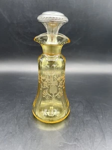 Fostoria Versailles Gelber Topas Essig Öl Kruzifix SELTEN GEFUNDEN Exquisit - Bild 1 von 14