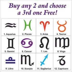 Zodiac signs, symbols, stickers, decals, graphics, vinyl. - Picture 1 of 63