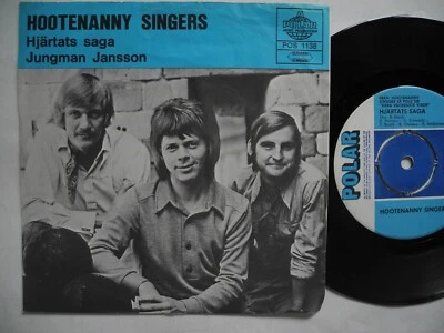 HOOTENANNY SINGERS Hjärtats saga / Jungman Jansson 45 7" single 1971 Sweden VG+ - Image 1 of 2