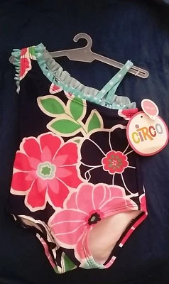 NUEVO TRAJE DE BAÑO CIRCO NIÑAS NUEVO CON ETIQUETAS 1 PIEZA FLORAL Talla 6 MESES Foto 1 de 2