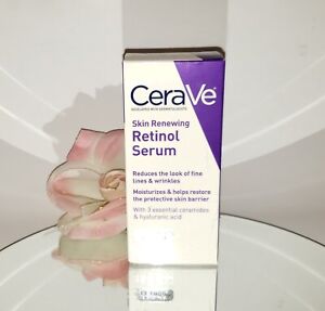 CeraVe Skin Renewing Retinol Face Cream Serum w/ Ceramides & Hyaluronic Acid 1oz