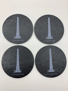 SLATE COASTERS - SET OF 4 - LANGHOLM MONUMENT - Picture 1 of 2