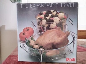Vintage Rosti Expandable Trivet Casserole Dish Holder up to 15"New made in italy - Picture 1 of 4