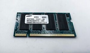 256 MB Samsung M470L3224FT0-CB3 PC-2700S DDR SDRAM-333 SO-DIMM Laptop RAM