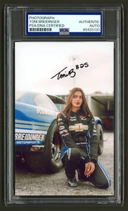 Toni Breidinger Signed Photo (PSA) Race Car Driver NASCAR Racing Auto - Picture 1 of 2