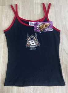 VTG Dale Earnhardt Jr #8 Size MED Ladies NASCAR Racing Name Number Tank Top Y2K - Picture 1 of 4