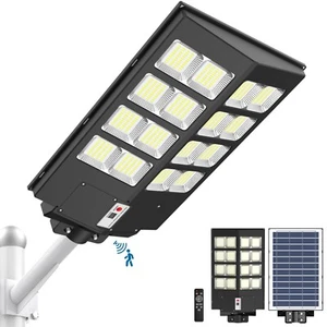 A-ZONE 1000W Solar Street Light, 80000LM,Dusk to Dawn,Motion Sensor, Remote,IP65 - Picture 1 of 7
