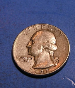 1941 Washington Quarter - Picture 1 of 4