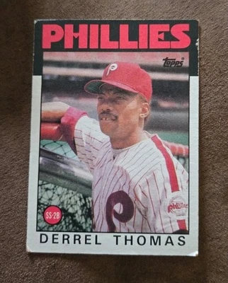 1986 Topps - Derrel Thomas #158 - Image 1 of 4